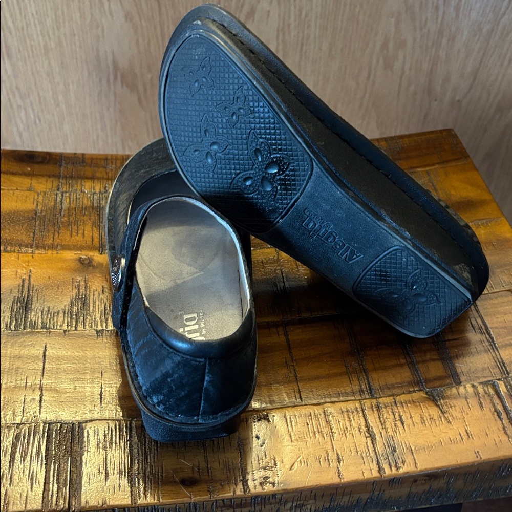 Alegria Paloma Black Matte Textured Mary Jane, 39 - Picture 5 of 7